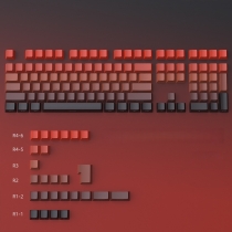 Lucky Strike 104+30 Keys OEM Profile PBT Doubleshot Side Legends Keycaps Set for MX Keyboard